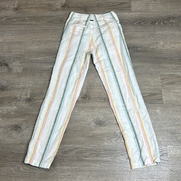 NEW Billabong x The Salty Blonde Multi Striped Tapered Straight Leg Pants Sz 25 - Picture 7 of 12
